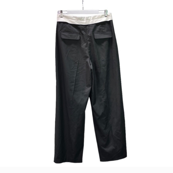 Zara Double Waistband Women's Black Pants - Picture 3 of 9